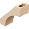 Ekena Millwork 5-inch W x 12-inch D x 12-inch H Westlake Rough Cedar Woodgrain TimberThane Knee Brace, Primed BRCUR05X12X12WTLRCPR - alternate 5